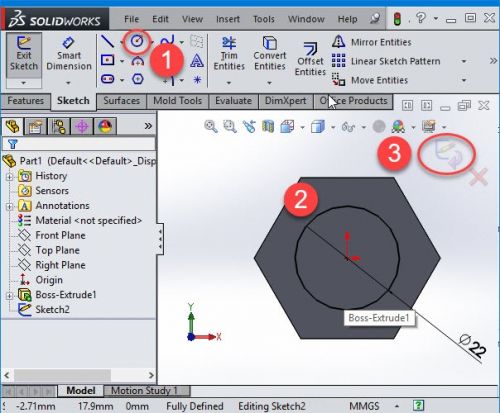 آموزش ساخت پیچ در سالیدورک